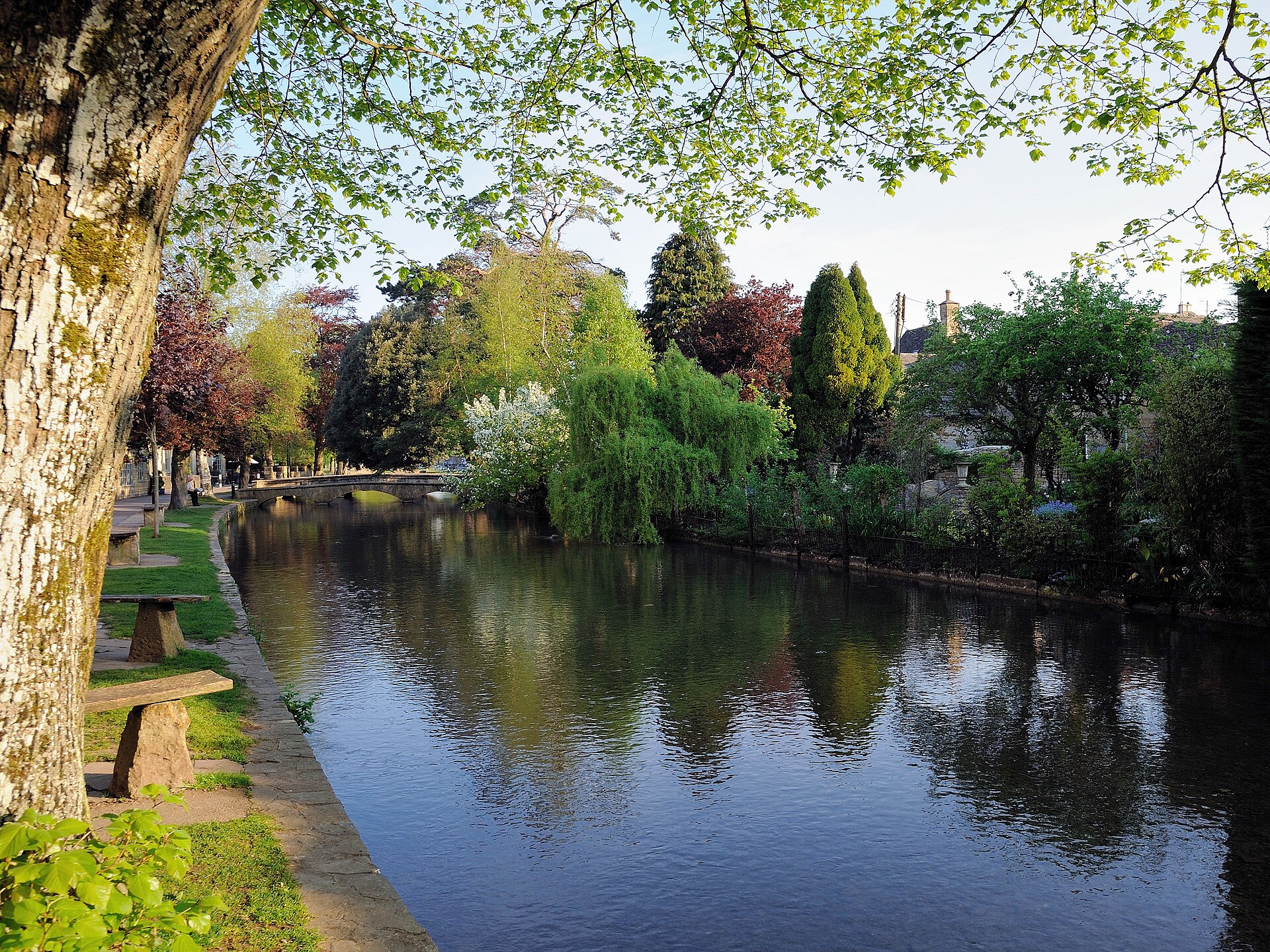 River Windrush running through Bourton-on-the-Water